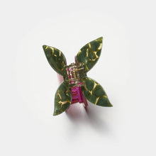 Load image into Gallery viewer, Winona Irene | Red Pomegranate Fruit Hair Claw with Butterfly Clip Handle