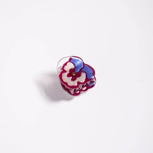 Load image into Gallery viewer, Winona Irene | Micro Mini Pansy Claw - Small Purple Flower Hair Clip