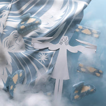 Load image into Gallery viewer, Winona Irene | Lucy Sky Blue with White Clouds Acetate Hair Claw Clip