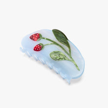 Load image into Gallery viewer, Winona Irene | Forest Berry Claw - Strawberry Green Beetle Hair Clip