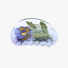 Load image into Gallery viewer, Winona Irene | Viola Violet Pansy Flower Purple Acetate Hair Claw Clip