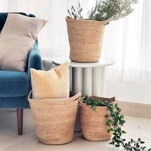 Load image into Gallery viewer, Korissa | Handwoven Storage • Kata Basket with Slit Handle-Set of 3