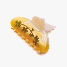 Load image into Gallery viewer, Lucky Dove White Four Leaf Clover Acetate Hair Claw