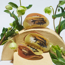 Load image into Gallery viewer, Fall Rosehip Flower Neutral Acetate Hair Claw