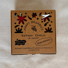 Load image into Gallery viewer, Happy Organics | Mixed Berry Beeswax Birthday Candles