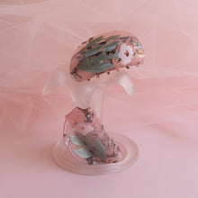 Load image into Gallery viewer, Woodland Sorrel Flower Hair Claw in Frosted Pink Acetate