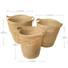Load image into Gallery viewer, Korissa | Handwoven Storage • Kata Basket with Slit Handle-Set of 3