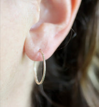 Load image into Gallery viewer, Rebecca Haas Jewelry | Dainty Sparkle Hoops