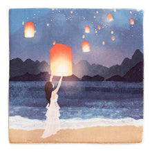 Load image into Gallery viewer, Making memories & wishes | StoryTiles art on tile
