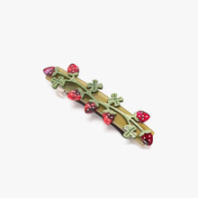 Load image into Gallery viewer, Winona Irene | Wild Strawberry French Barrette - Fruit Acetate Hair Clip