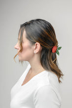 Load image into Gallery viewer, Winona Irene | Red Pomegranate Fruit Hair Claw with Butterfly Clip Handle