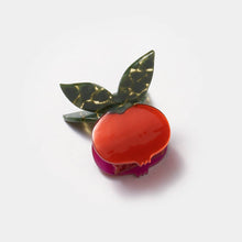 Load image into Gallery viewer, Winona Irene | Red Pomegranate Fruit Hair Claw with Butterfly Clip Handle