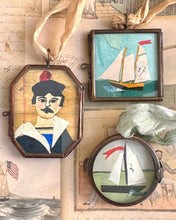 Load image into Gallery viewer, Maris Mirum | Salty Sailor ~ Art Locket Ornament Nautical Handmade