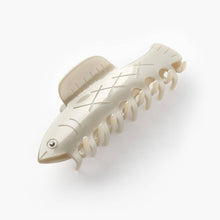 Load image into Gallery viewer, Winona Irene | Herring Fish Silver Acetate Hair Claw with Rhinestone Eye