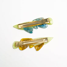 Load image into Gallery viewer, Winona Irene | Arowana Clip - Jeweled Green Fish Alligator Hair Clips