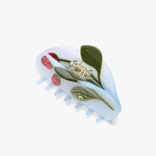 Load image into Gallery viewer, Winona Irene | Forest Berry Claw - Strawberry Green Beetle Hair Clip