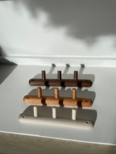 Load image into Gallery viewer, Dirt Wood Brass | Niko - 3 or 6 Peg Rack