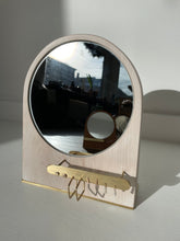 Load image into Gallery viewer, Dirt Wood Brass | Omega Rain Jewelry Mirror