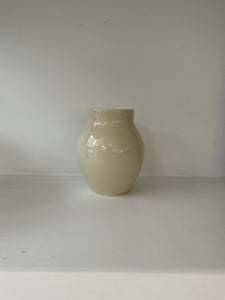 Autumn Cipala | Vase, Small, Hand Carved Collar Cream Glaze