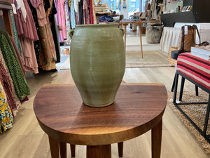 Alice Nasto Ceramics | Pistachio Patina Extra Large Vase with Handles