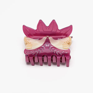 Winona Irene | Eternal Flame Engraved Doves Women's Acetate Hair Claw Clip