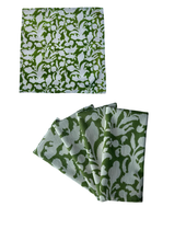 Load image into Gallery viewer, Foxglove Green Napkins Set
