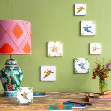 Load image into Gallery viewer, Sending you a message | StoryTiles art on tile
