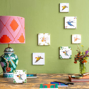 Sending you a message | StoryTiles art on tile