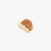 Load image into Gallery viewer, Mini Snail Claw Earth - Brown Shell Small Hair Clip
