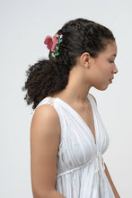 Load image into Gallery viewer, Squirrel with Wild Violet Flower Acetate Women&#39;s Hair Claw
