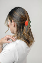 Load image into Gallery viewer, Winona Irene | Red Pomegranate Fruit Hair Claw with Butterfly Clip Handle
