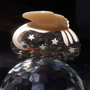 Winona Irene | Cygnus Swan and Stars Constellation Silver Celestial Claw