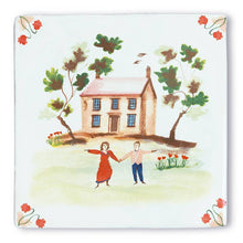 Load image into Gallery viewer, Our love story | StoryTiles art on tile
