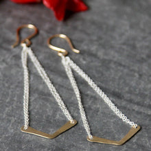 Load image into Gallery viewer, Rebecca Haas Jewelry | Chevron Swing Earring
