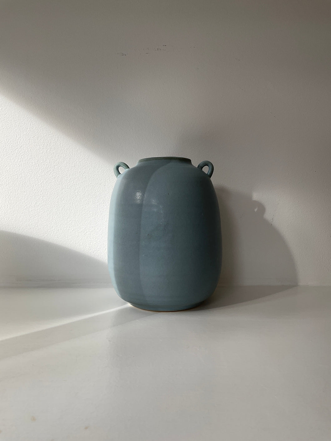 Alice Nasto Ceramics | Egg Blue Gourd Vase with Handles