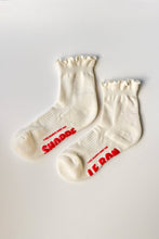 Load image into Gallery viewer, Le Bon Shoppe | Ruffled Hugger Crew Socks
