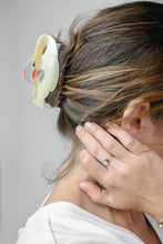 Load image into Gallery viewer, Winona Irene | Cygnet Claw - White Mother Swan Bird Acetate Hair Clip
