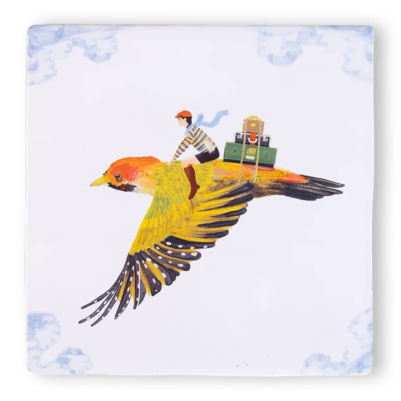 Travelling bird | StoryTiles art on tile