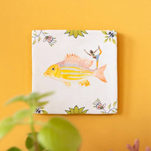 Load image into Gallery viewer, Currently flowing | StoryTiles art on tile
