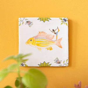 Currently flowing | StoryTiles art on tile