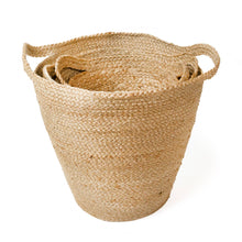 Load image into Gallery viewer, Korissa | Handwoven Storage • Kata Basket with Slit Handle-Set of 3
