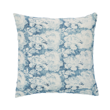 Load image into Gallery viewer, Cabbage Rose Indigo Decorative Pillow Cover
