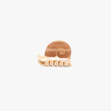 Load image into Gallery viewer, Mini Snail Claw Earth - Brown Shell Small Hair Clip
