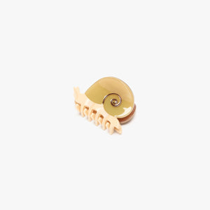 Winona Irene | Mini Snail Hair Claw Clip Accessory in Sand Acetate