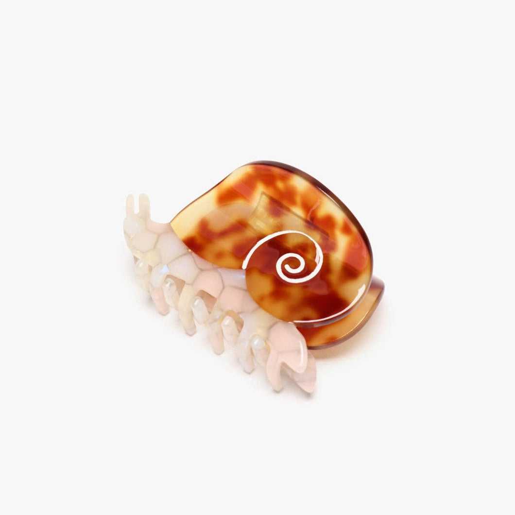 Winona Irene | Sea Snail Women's Tortoise Shell Acetate Hair Claw Clip