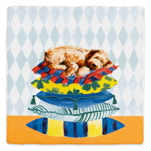 Load image into Gallery viewer, Sleepy dog | StoryTiles art on tile
