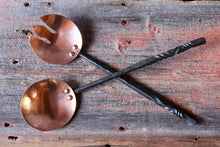 Load image into Gallery viewer, Wicks Forge | Copper Salad Tongs
