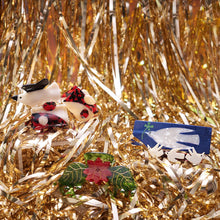 Load image into Gallery viewer, Poinsettia Red and Green Acetate Christmas Flower Hair Claw
