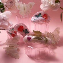 Load image into Gallery viewer, Winona Irene | Light Green Acetate Lunar Moth Hair Claw with Crescent Moons
