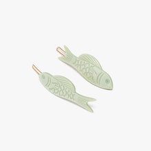 Load image into Gallery viewer, Winona Irene | Jade Fish Barrette
